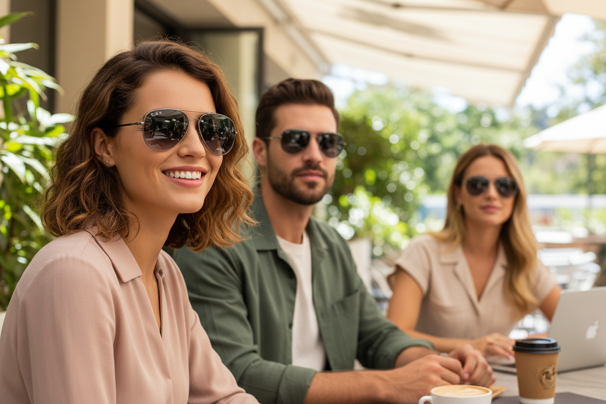Widok z przodu Ray-Ban OLD AVIATOR (RB3825 - 004/78)