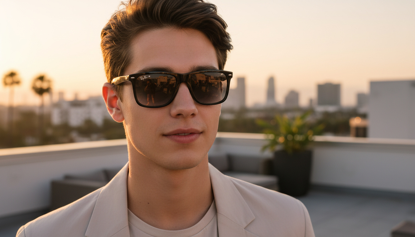 Widok z przodu Ray-Ban BOYFRIEND TWO (RB4547 - 601/32)