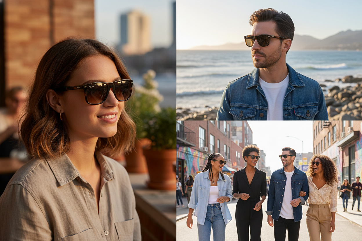 Widok z przodu Ray-Ban BOYFRIEND TWO (RB4547 - 710/51)