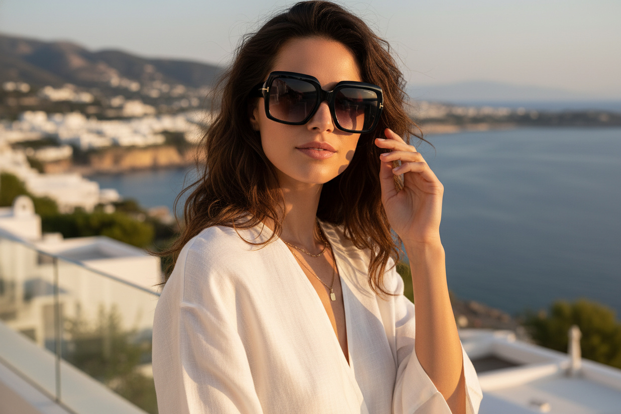 Widok z przodu Tom Ford KAYA (FT1082 - 01B)