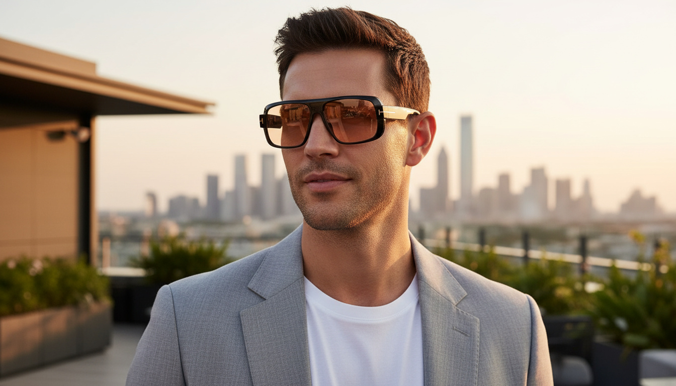 Widok z przodu Tom Ford TURNER (FT1101 - 01E)
