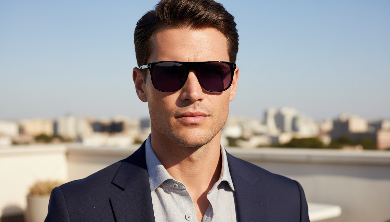 Widok z przodu Tom Ford LIONEL-02 (FT1105 - 01A)