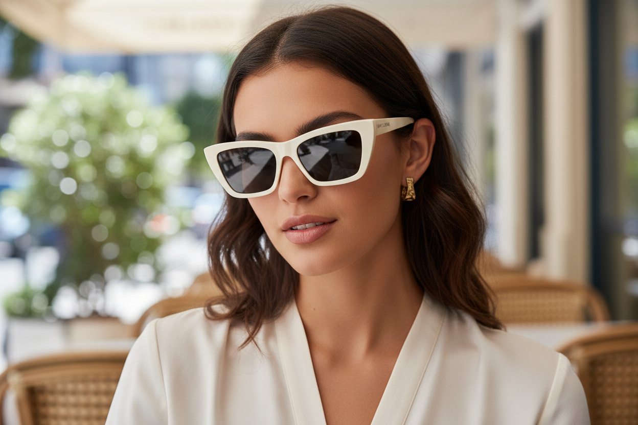 Widok z przodu Saint Laurent SL 276 MICA (056)
