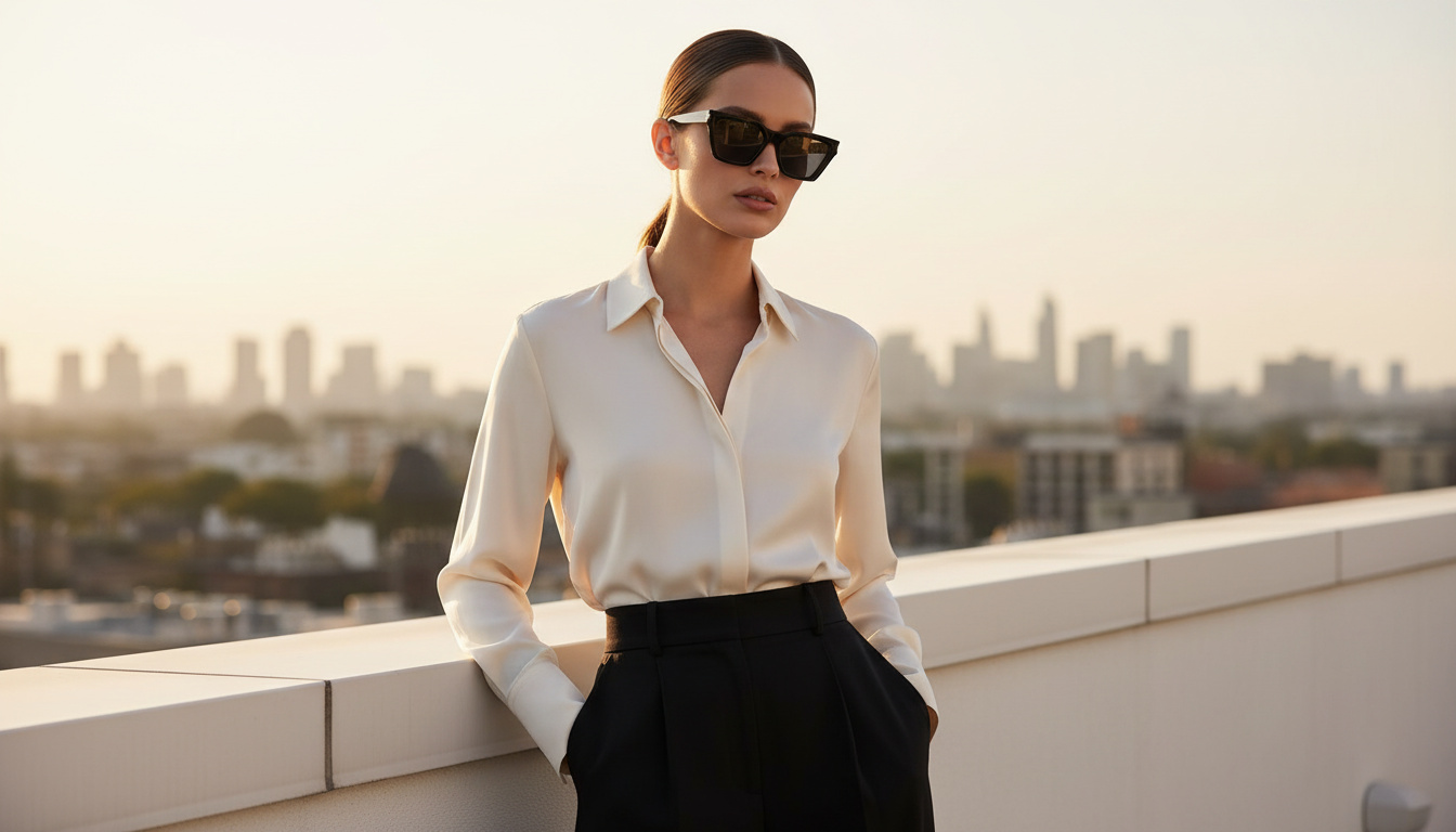 Widok z przodu Saint Laurent SL 633 CALISTA (001)