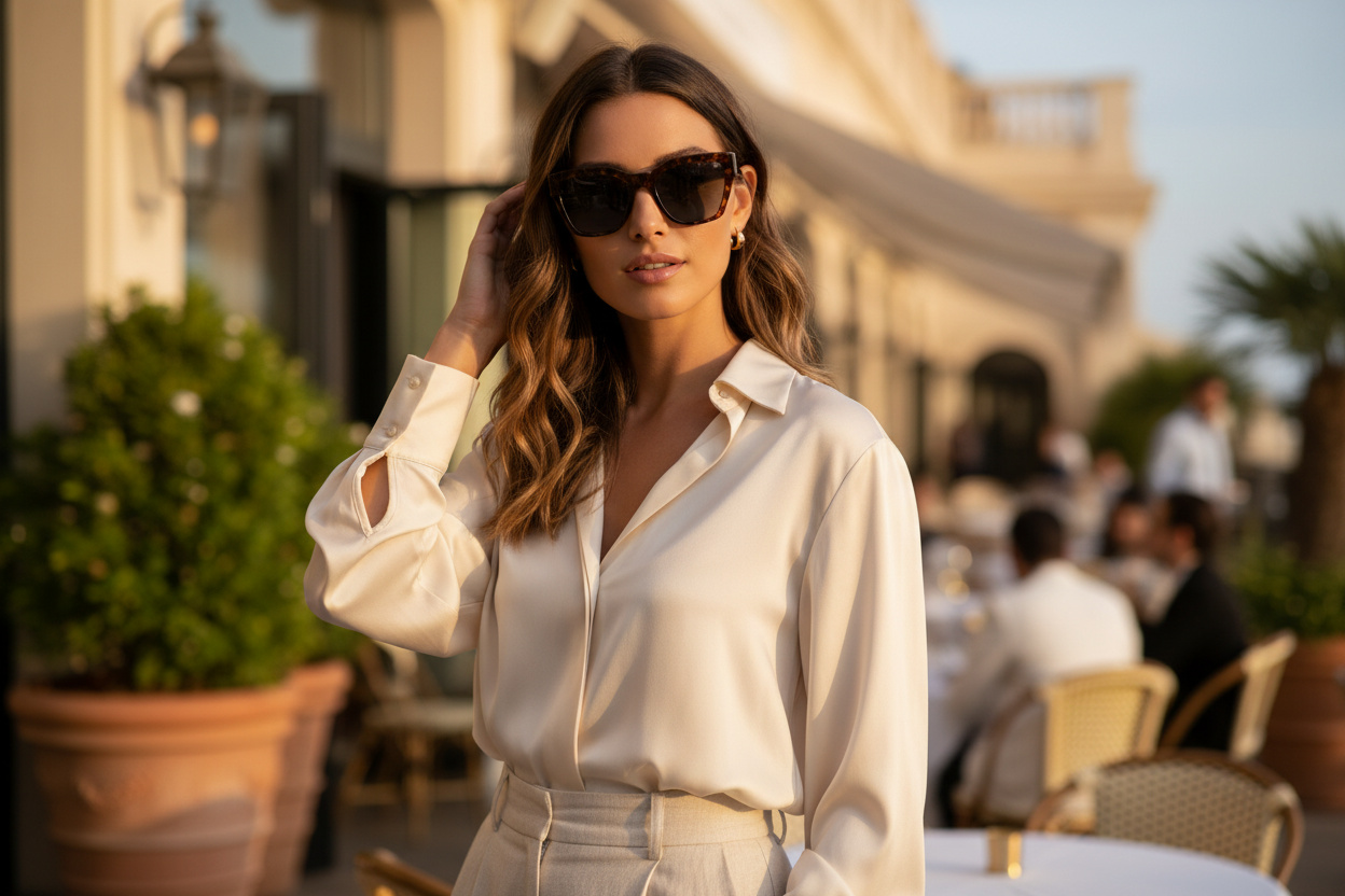 Widok z przodu Saint Laurent SL 641 (002)