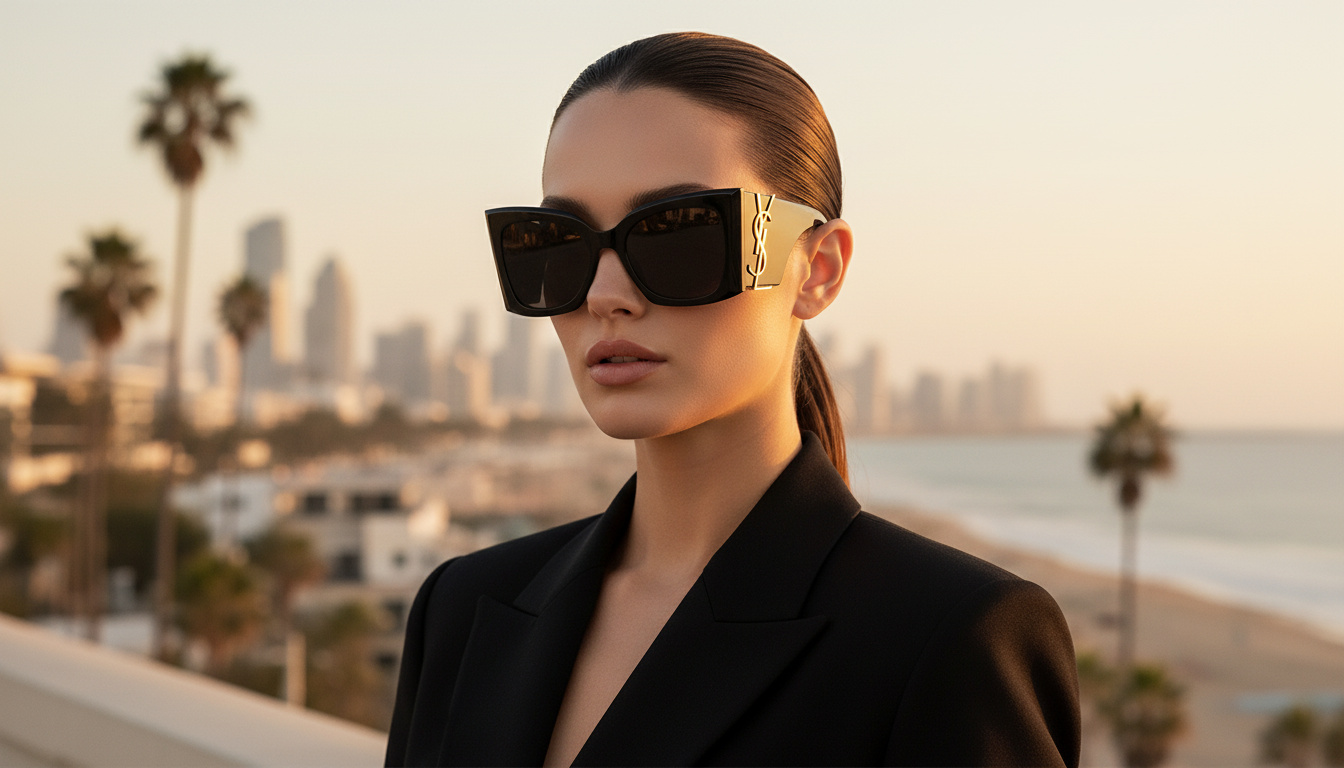 Widok z przodu Saint Laurent SL M119 BLAZE (001)