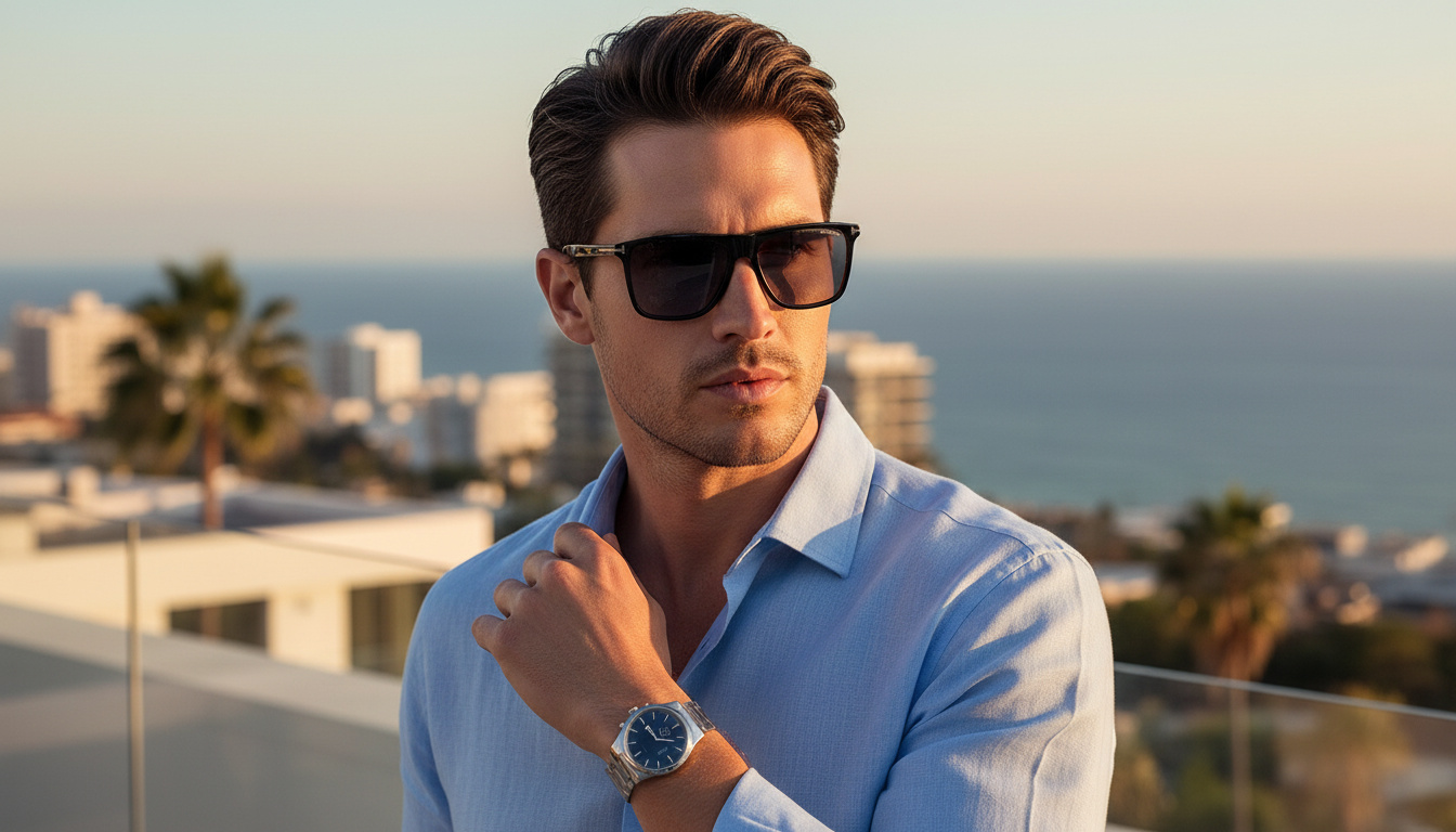 Widok z przodu Tom Ford FLETCHER (FT0832 - 01D)
