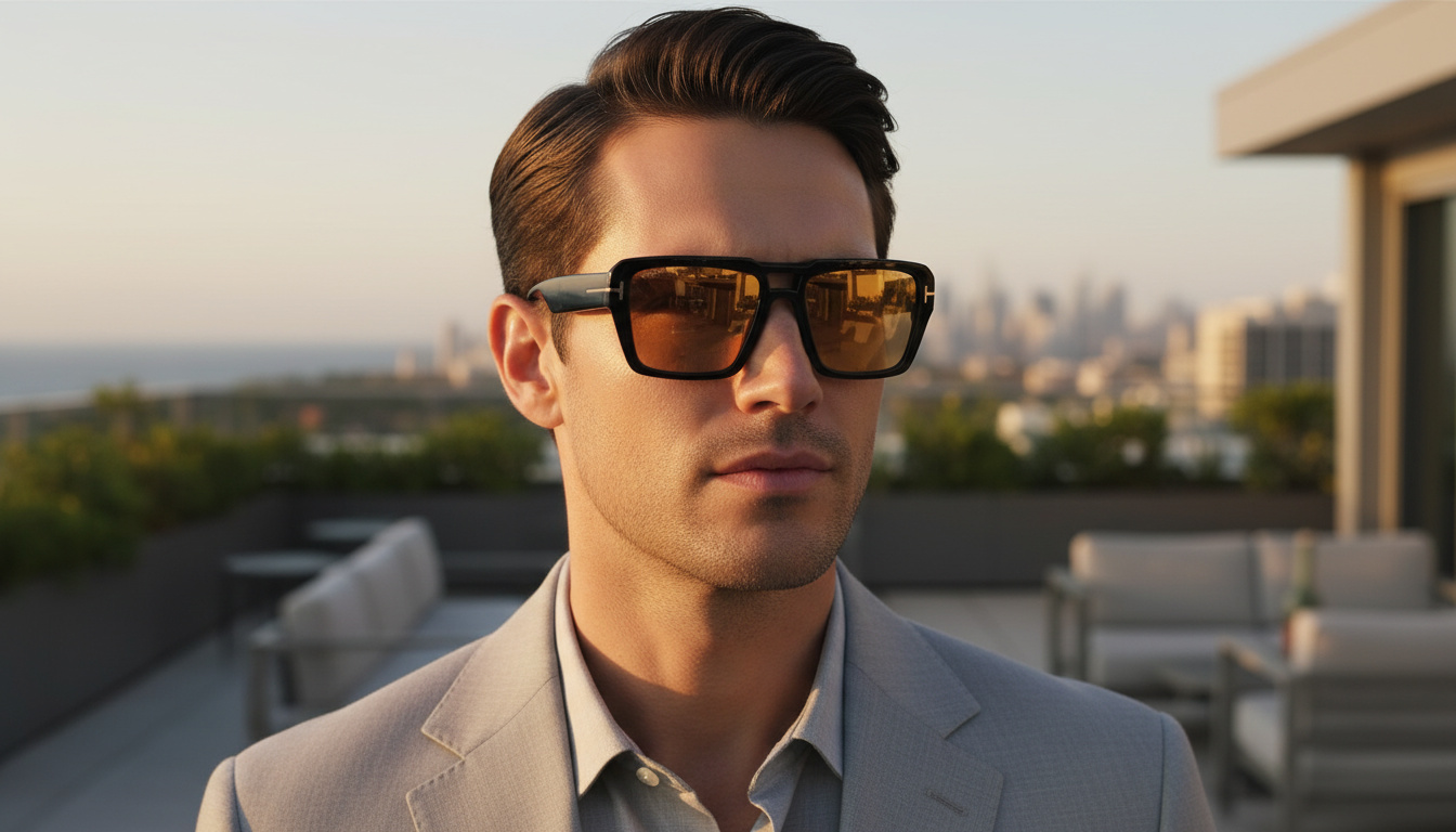 Widok z przodu Tom Ford REDFORD (FT1153 - 01E)