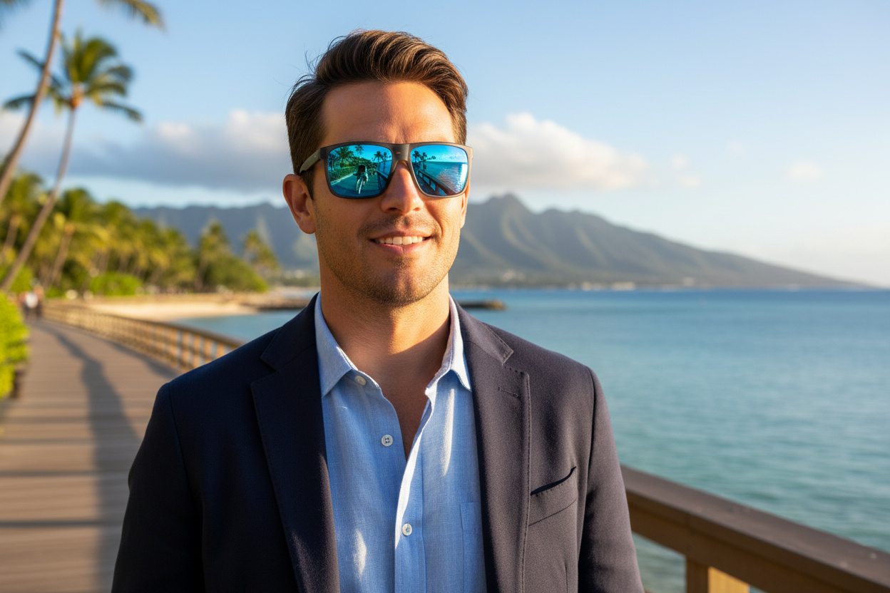 Widok z przodu Maui Jim Honokalani (B455-14)