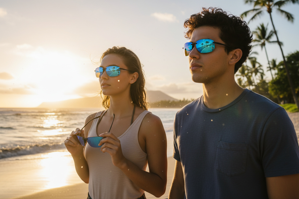 Widok z przodu Maui Jim Hookipa Xlarge (B456-14A)