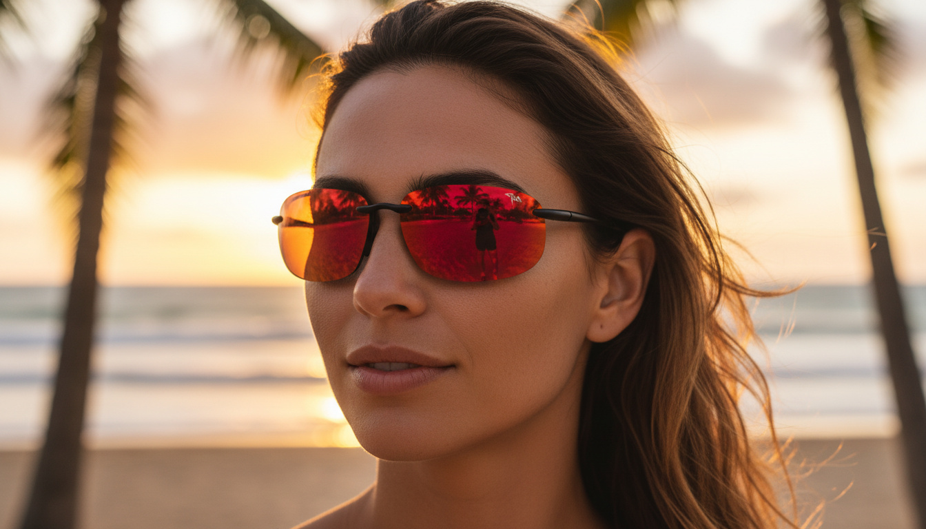 Widok z przodu Maui Jim Hookipa Xlarge (RM456-02A)