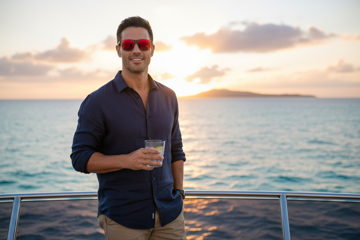 Widok z przodu Maui Jim Pailolo (RM603-14)