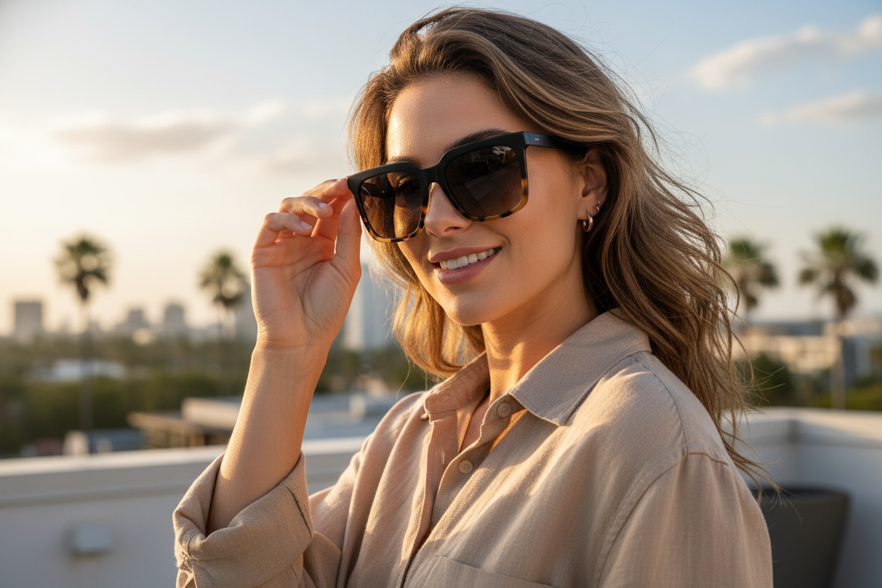 Widok z przodu Maui Jim Rooftops (HS898-10)