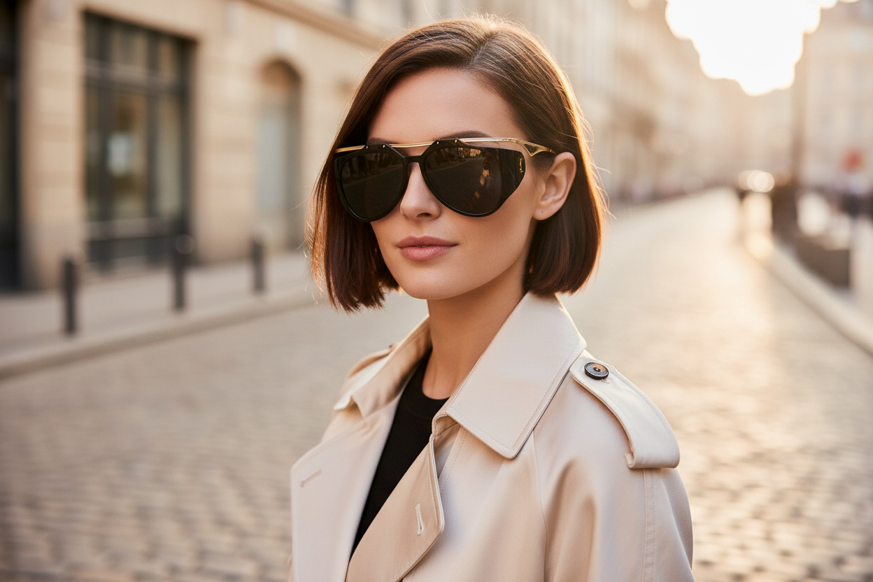 Widok z przodu Saint Laurent SL M137 AMELIA (001)