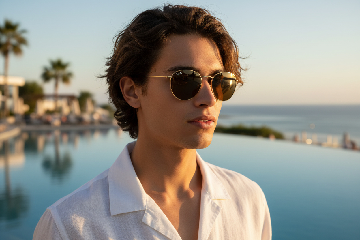 Widok z przodu Ray-Ban ROUND REVERSE (RBR0103S - 001/83)