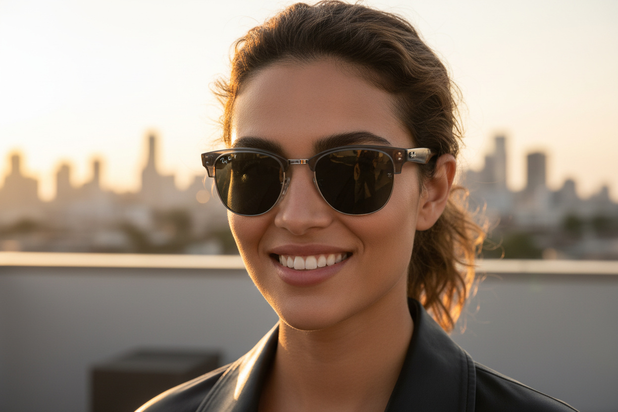 Widok z przodu Ray-Ban CLUBMASTER REVERSE (RBR0504S - 670781)