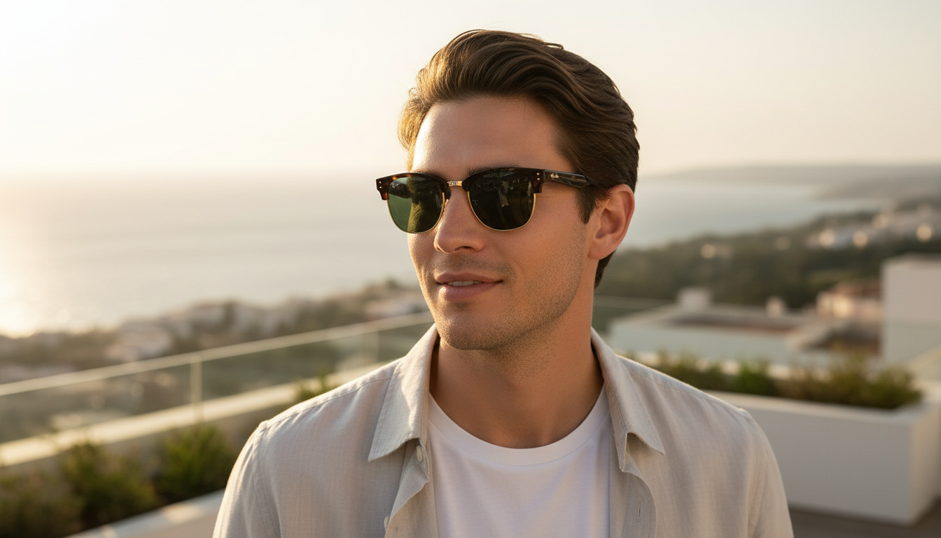 Widok z przodu Ray-Ban CLUBMASTER REVERSE (RBR0504S - 1359VR)