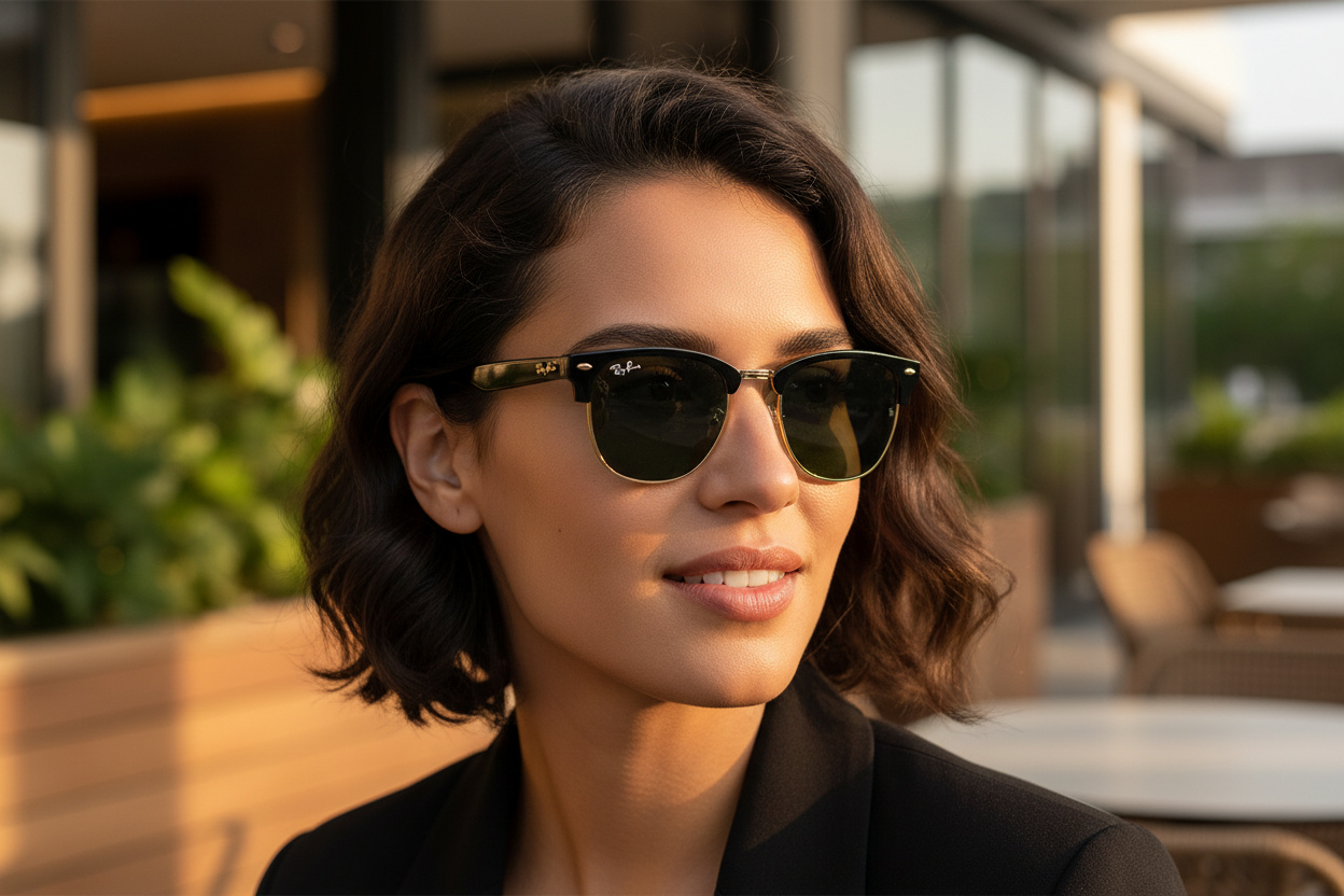 Widok z przodu Ray-Ban CLUBMASTER REVERSE (RBR0504S - 6677VR)