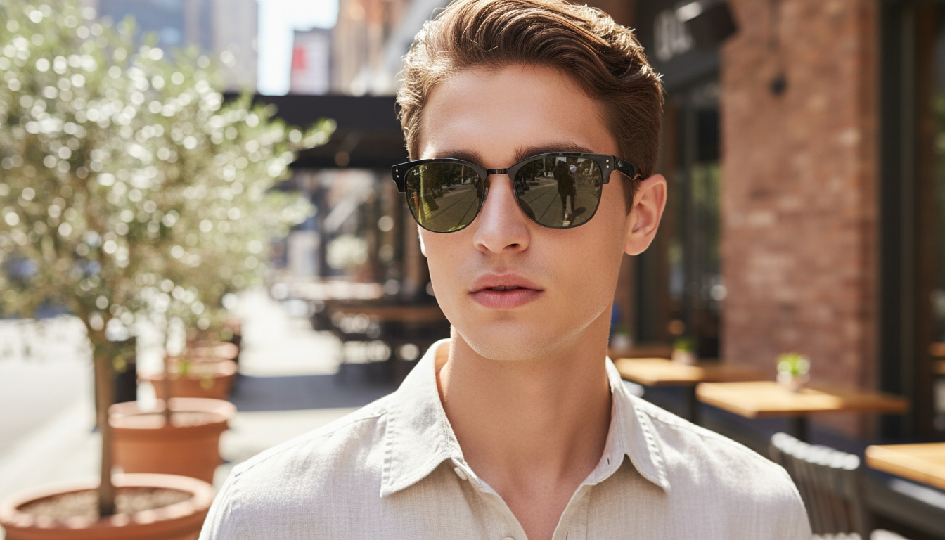 Widok z przodu Ray-Ban CLUBMASTER REVERSE (RBR0504S - 67839A)
