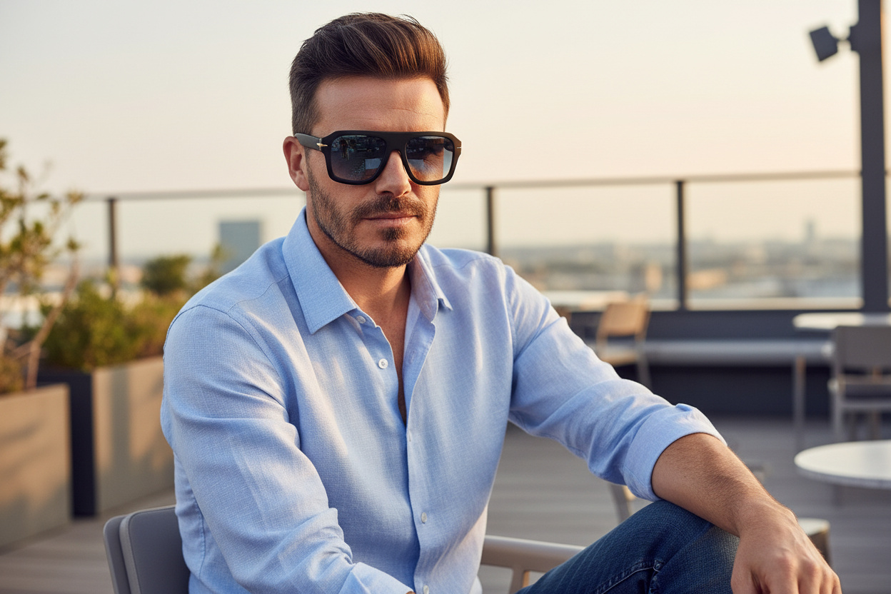 Widok z przodu David Beckham DB 7127/S (WR7/1V)