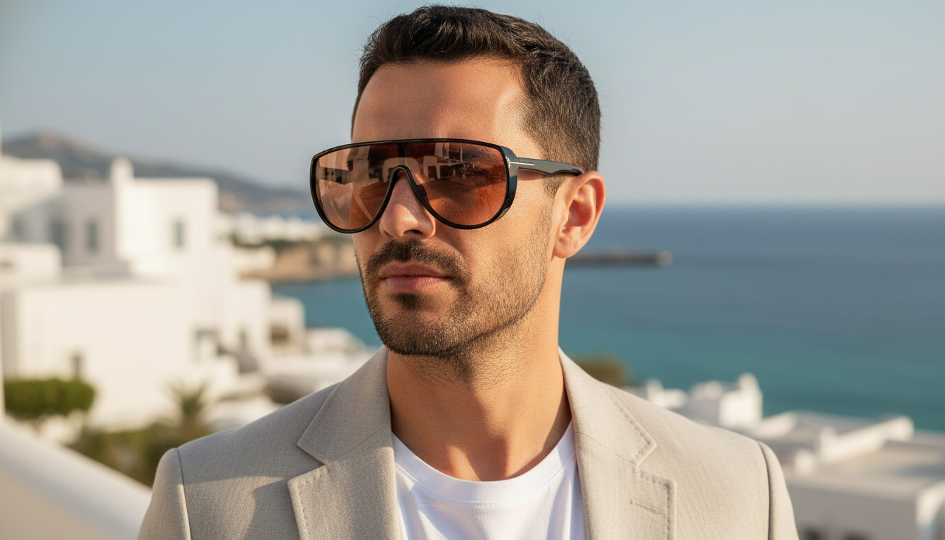 Widok z przodu Tom Ford ACHILLES (FT1182 - 01E)