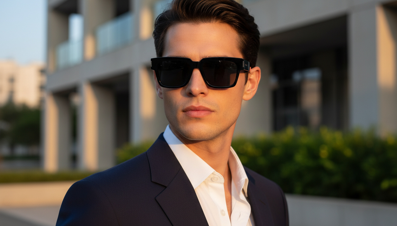 Widok z przodu Saint Laurent SL 732 VADIM (001)