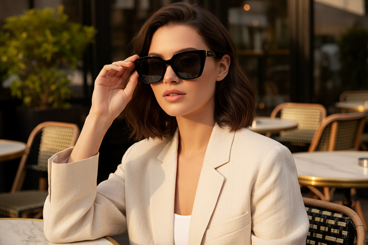 Widok z przodu Saint Laurent SL M143/F (001)