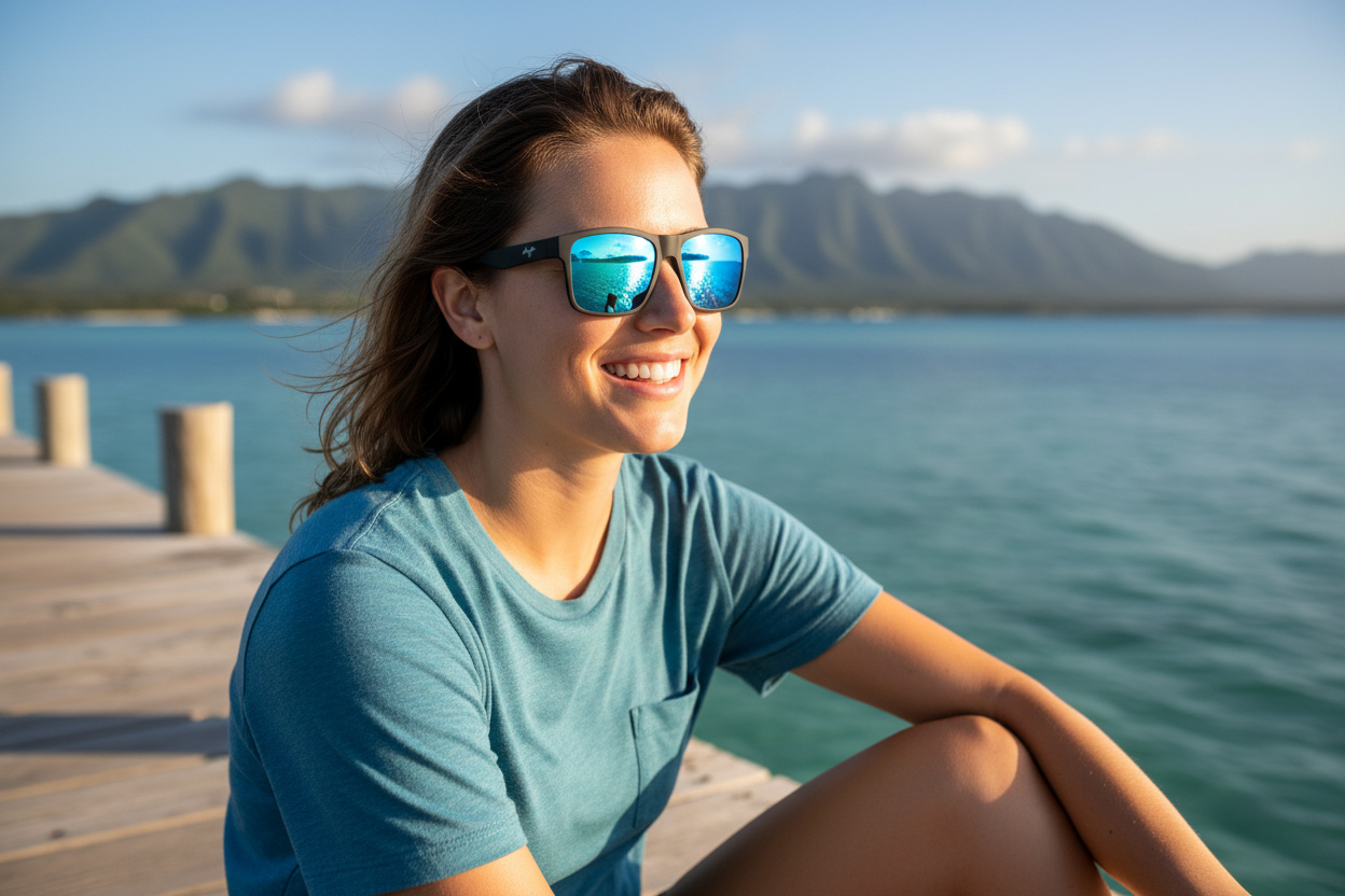 Widok z przodu Maui Jim The Flats (B897-02B)
