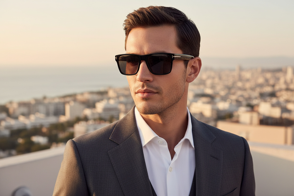 Widok z przodu Tom Ford CALDER (FT1205 - 01A)