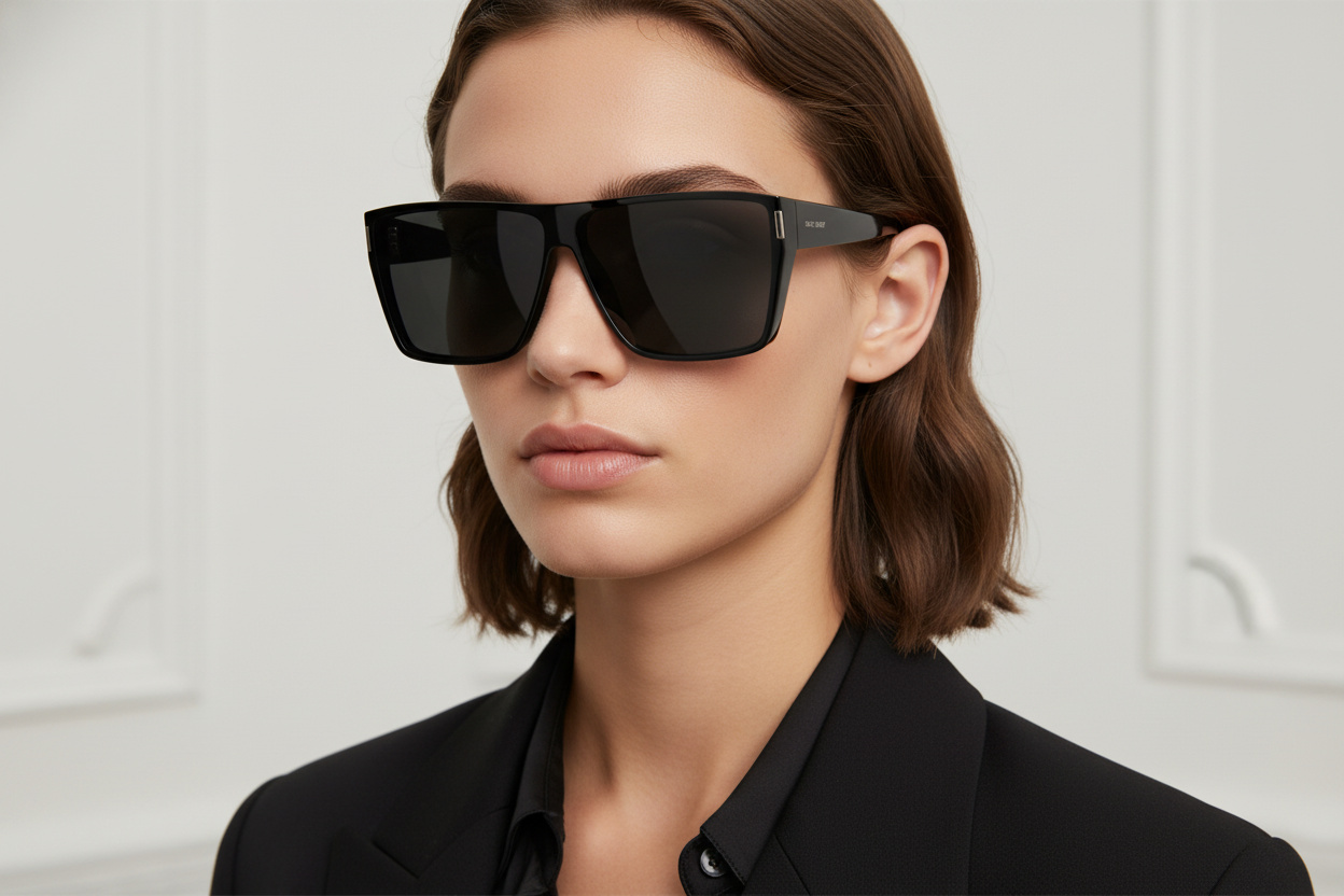 Widok z przodu Saint Laurent SL 756 (001)