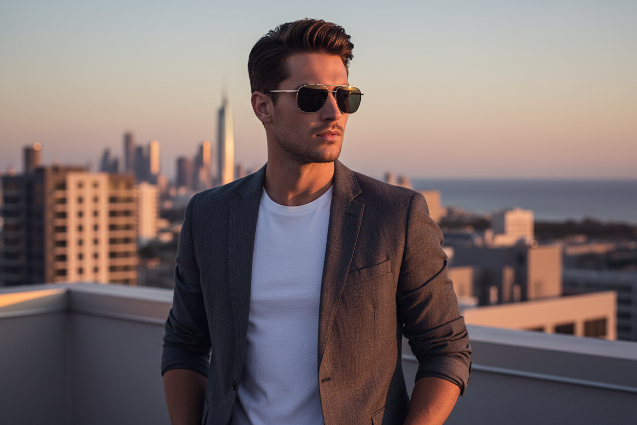 Widok z przodu Saint Laurent SL 796 VINCENT (002)