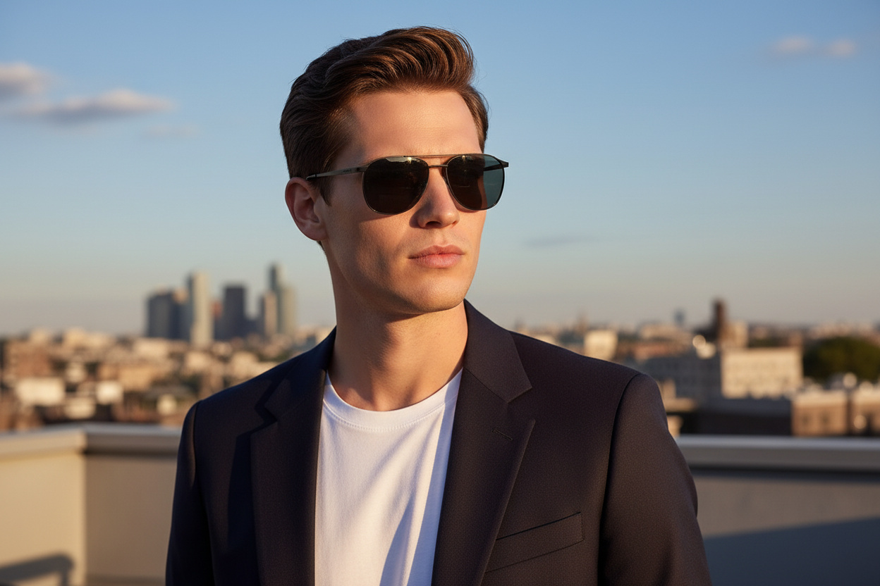 Widok z przodu Saint Laurent SL 796 VINCENT (003)