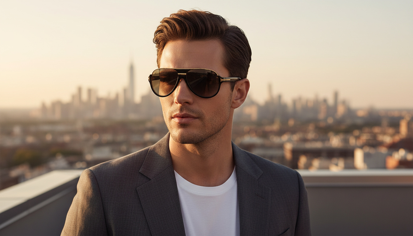 Widok z przodu Tom Ford DIMITRY (FT0334 - 01P)