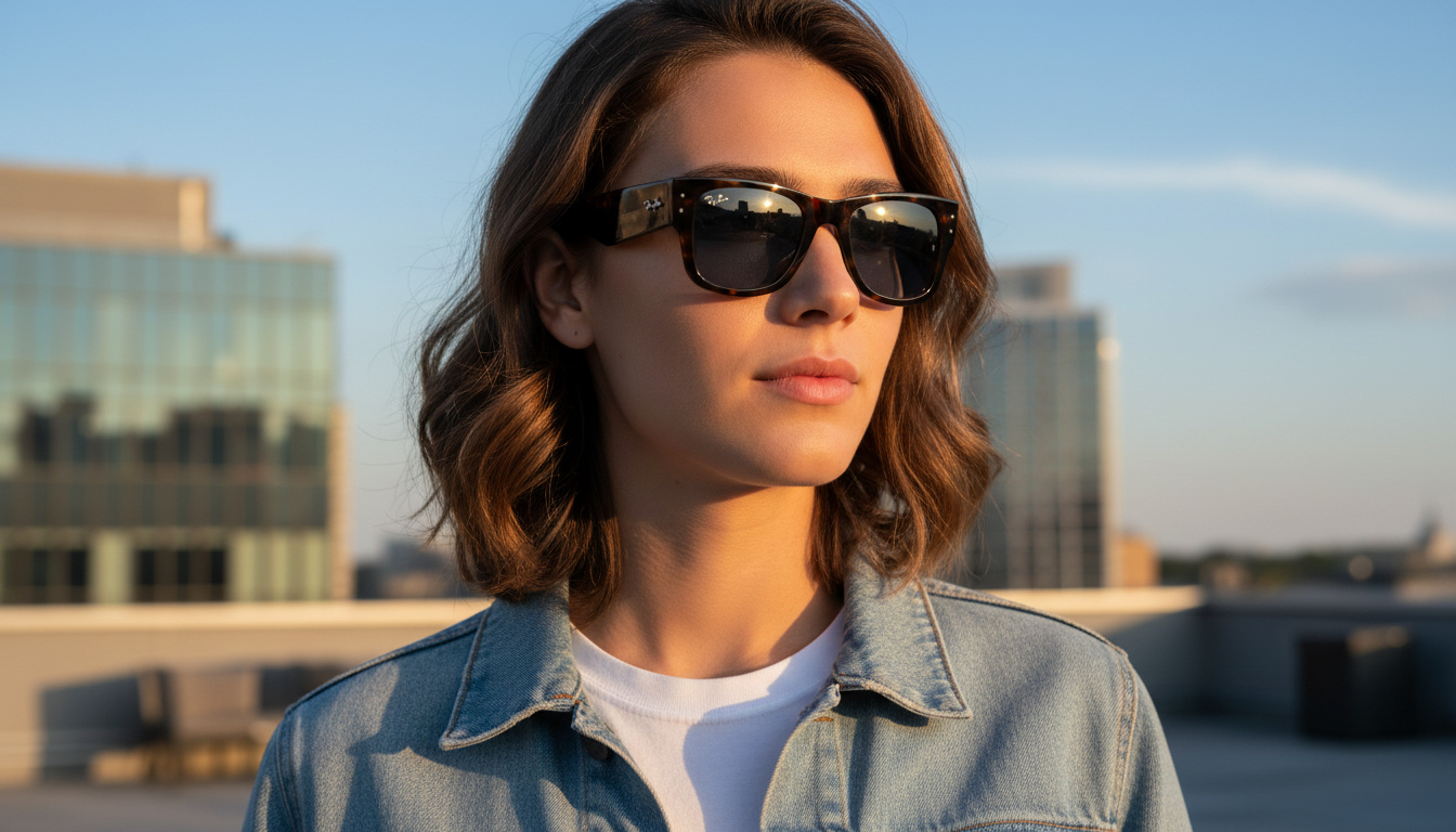 Widok z przodu Ray-Ban MEGA WAYFARER (RB0840S - 902/56)
