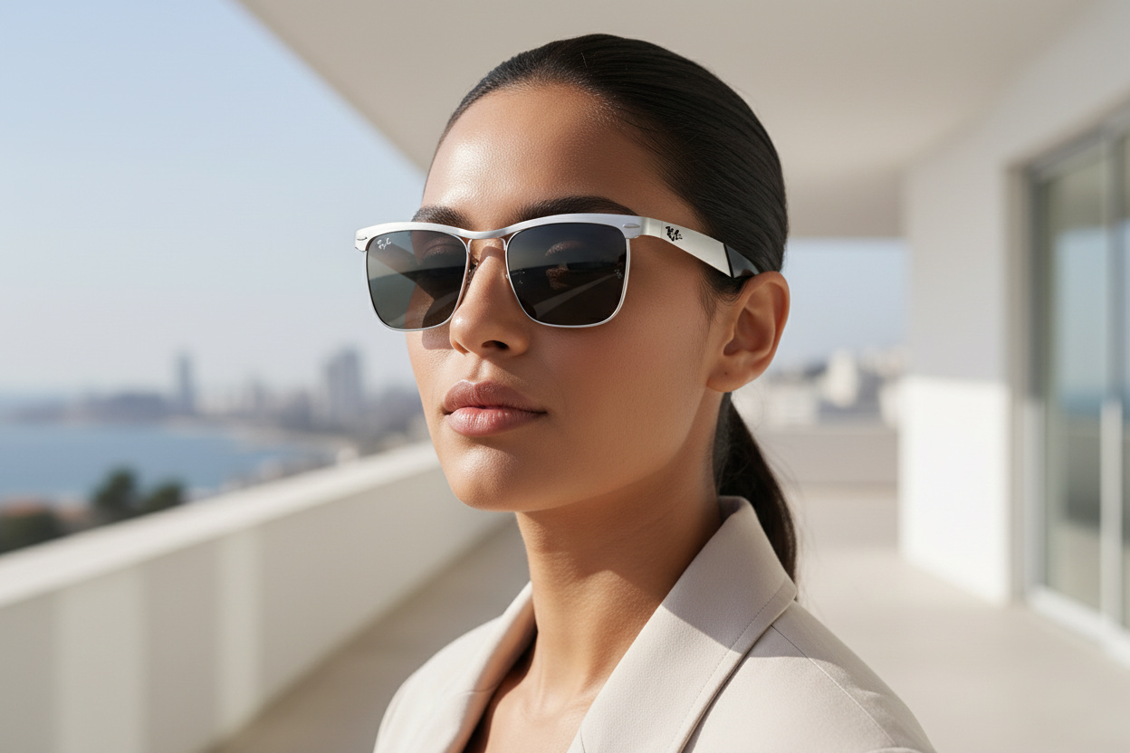 Widok z przodu Ray-Ban WAYFARER DELUXE (RB3875 - 019/B1)