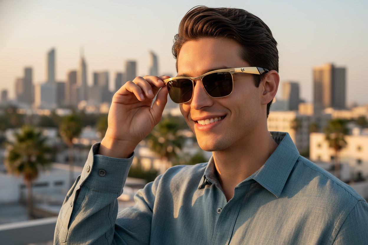 Widok z przodu Ray-Ban WAYFARER DELUXE (RB3875 - 927631)