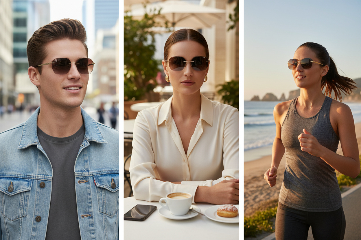Widok z przodu Silhouette NOVA SHADES (8748 - 7520)