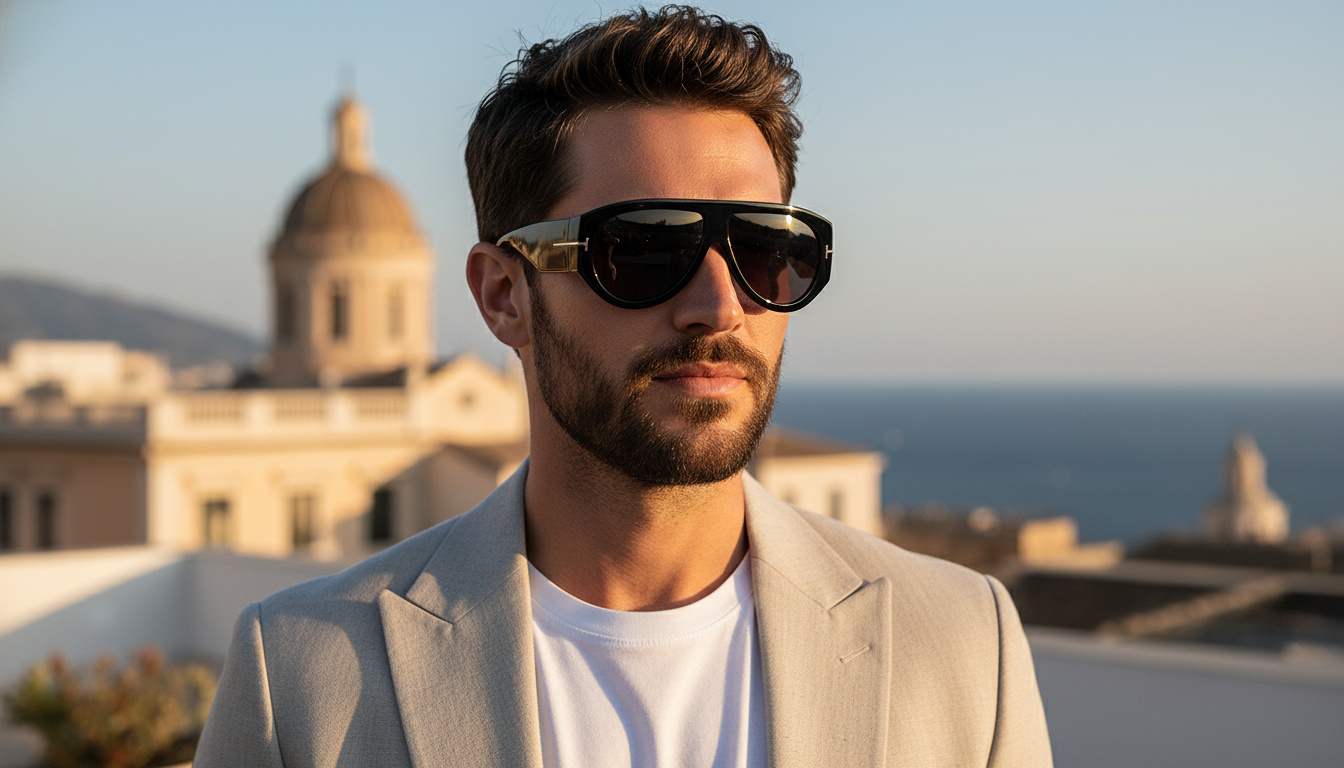 Widok z przodu Tom Ford BRONSON (FT1044 - 01A)