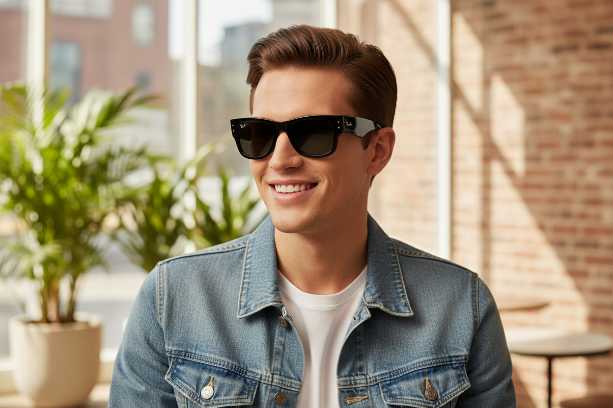 Widok z przodu Ray-Ban MEGA WAYFARER (RB0840S - 6826J5)