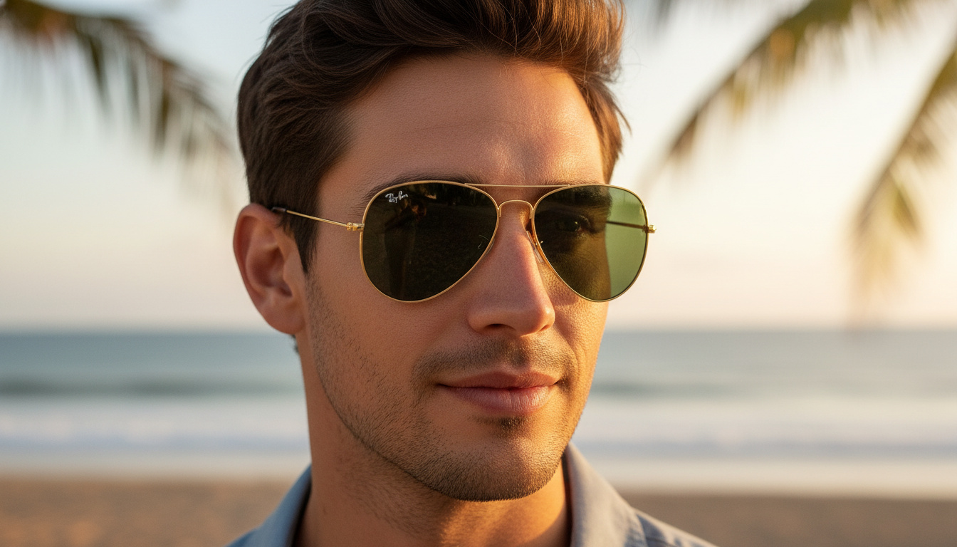 Widok z przodu Ray-Ban AVIATOR SMALL METAL (RB3044 - L0207)