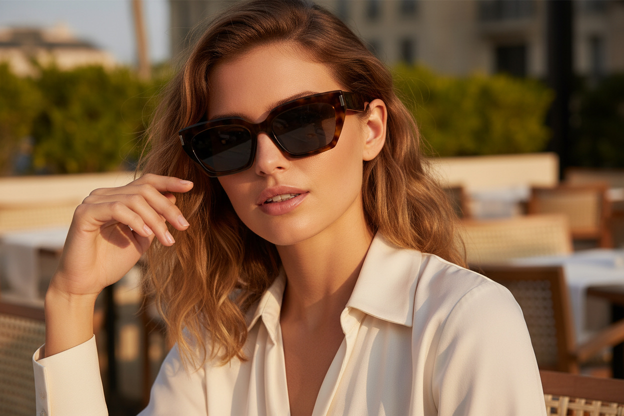 Widok z przodu Saint Laurent SL 826 PAGE (002)