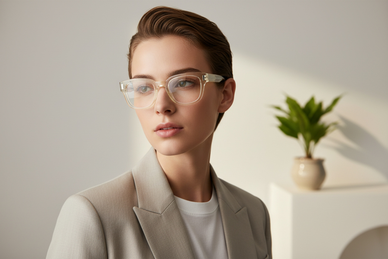 Widok z przodu Saint Laurent SL 838 OPT (004)