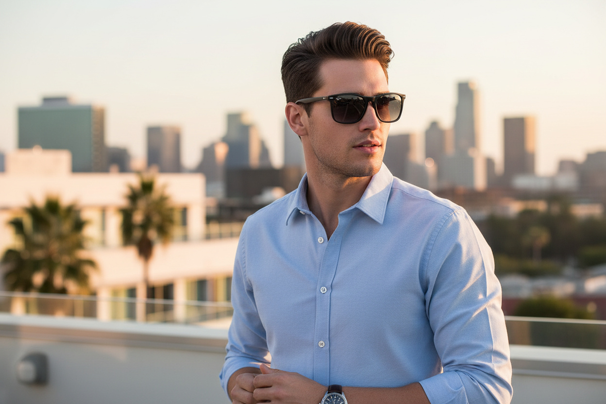 Widok z przodu Ray-Ban CHRIS (RB4187 - 622/8G)