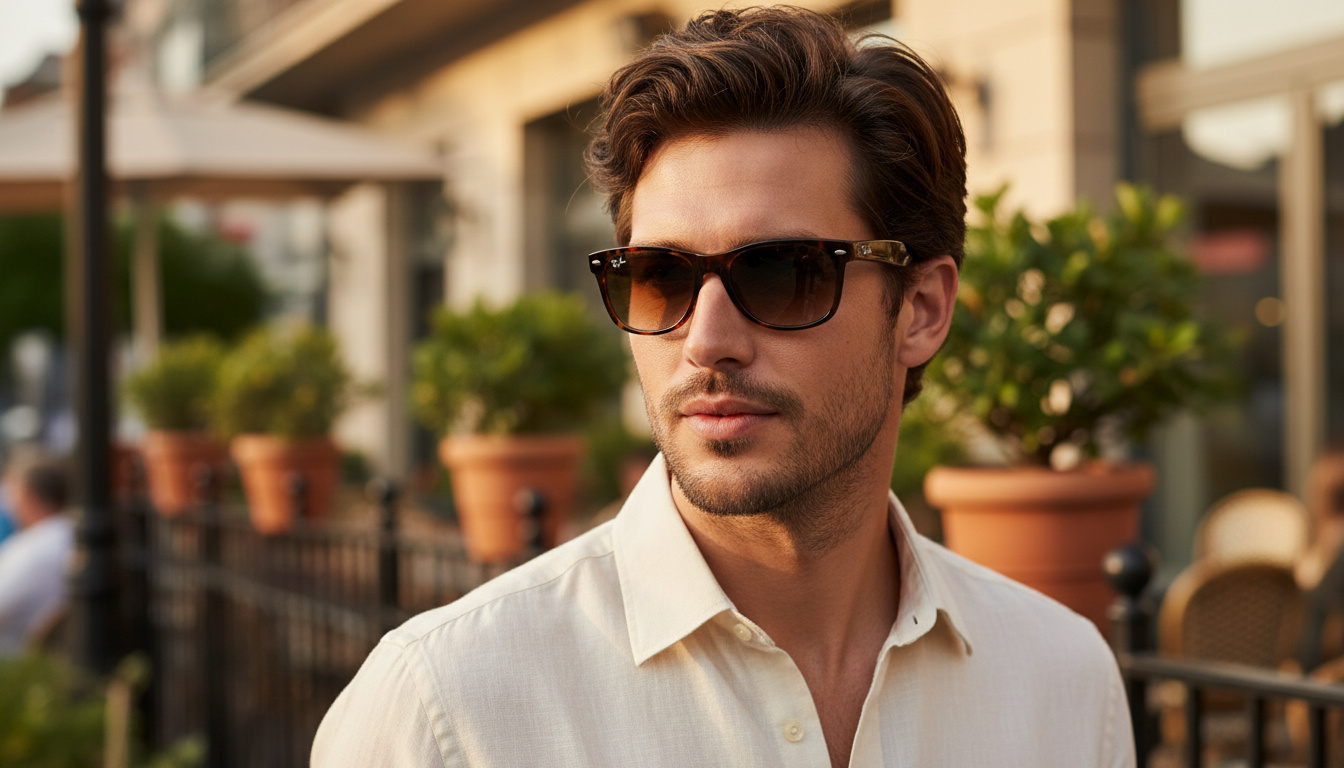 Widok z przodu Ray-Ban NEW WAYFARER (RB2132 - 710/51)