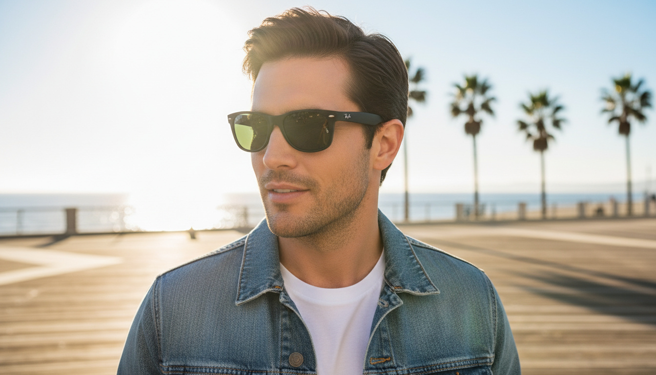 Widok z przodu Ray-Ban NEW WAYFARER (RB2132 - 622/58)