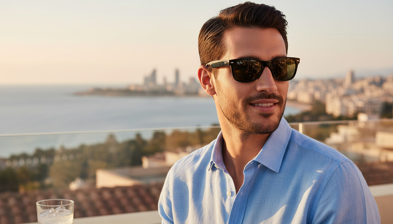 Widok z przodu Ray-Ban NEW WAYFARER (RB2132 - 901L)