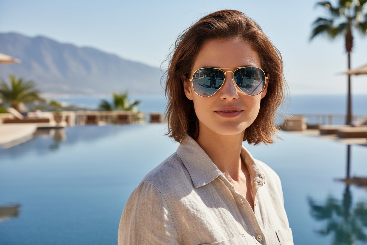 Widok z przodu Ray-Ban AVIATOR LARGE METAL (RB3025 - 001/3F)