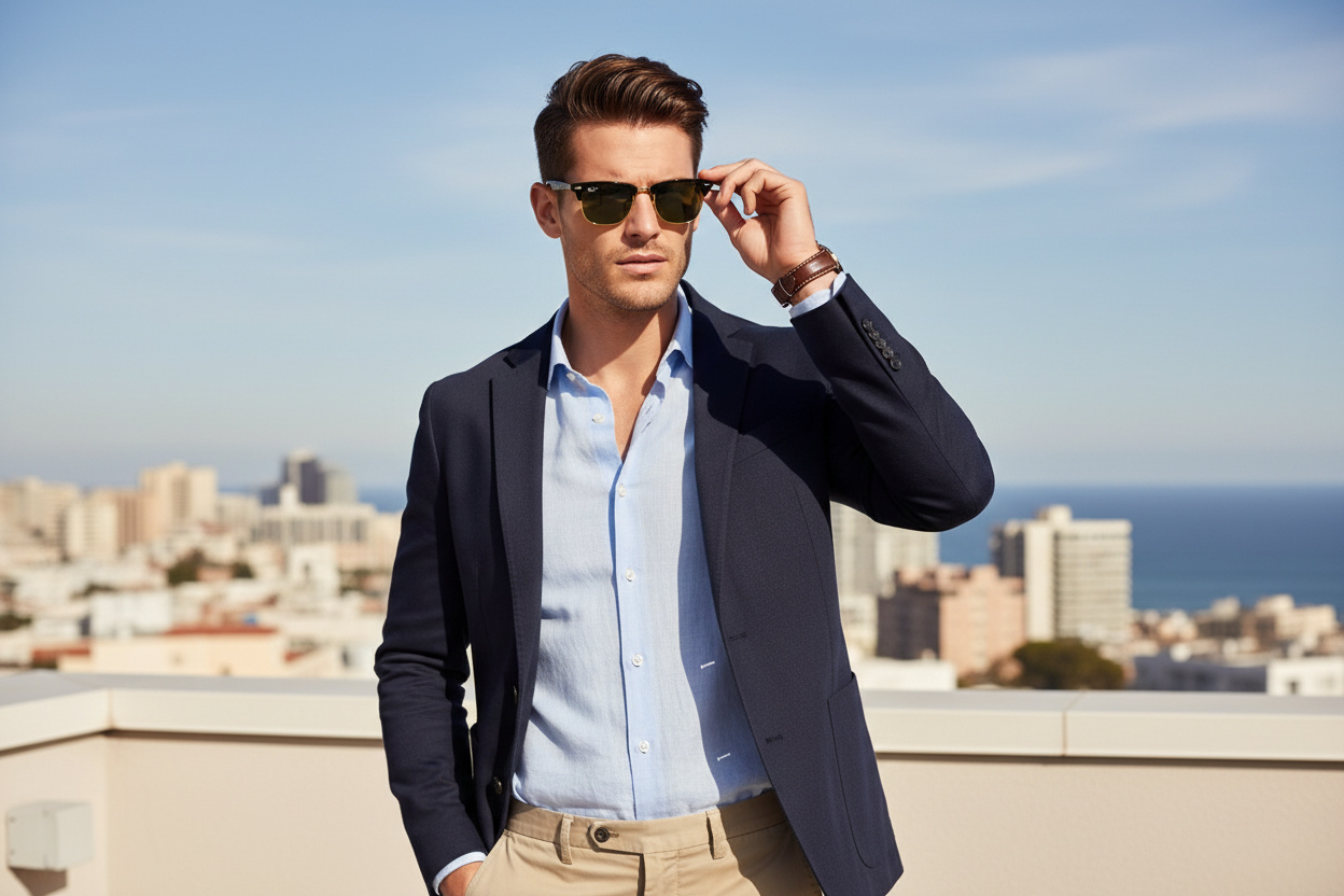 Widok z przodu Ray-Ban CLUBMASTER ALUMINUM (RB3507 - 136/N5)
