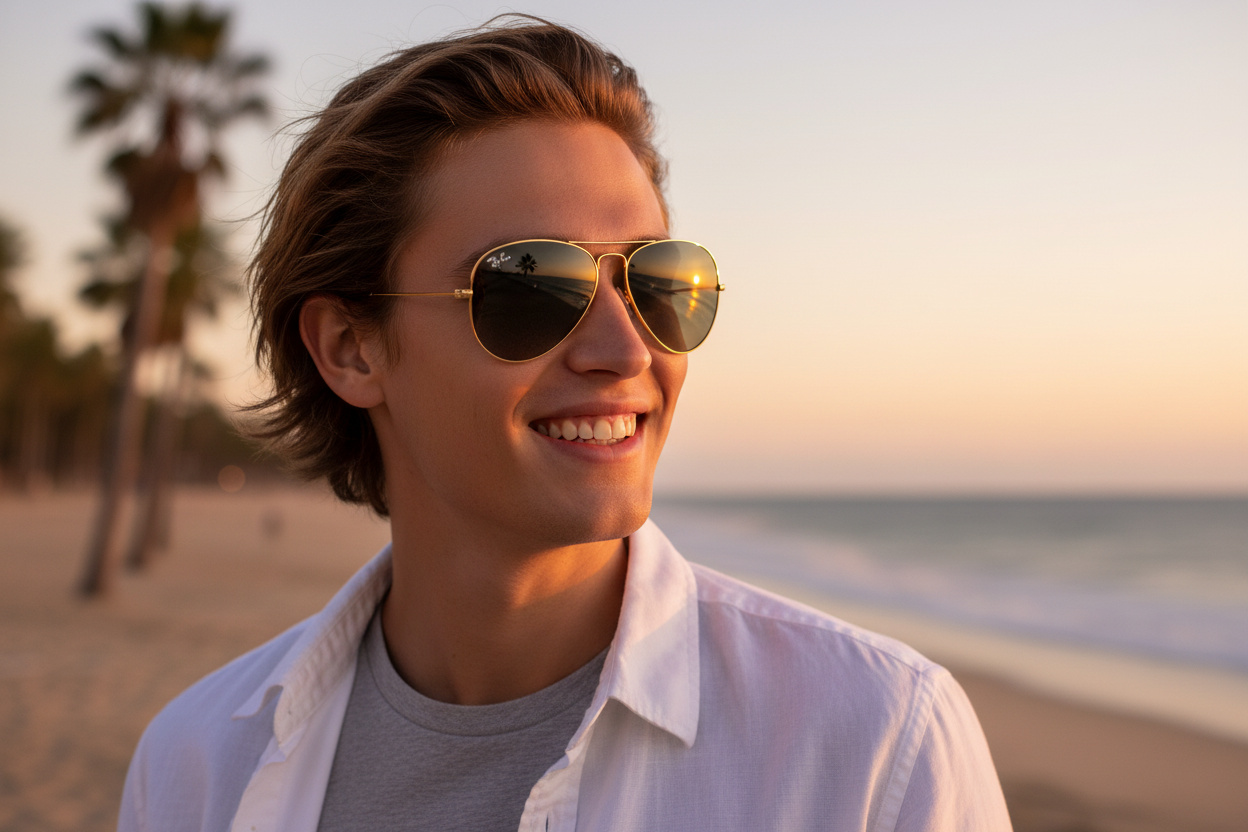 Widok z przodu Ray-Ban AVIATOR LARGE METAL (RB3025 - 181/71)