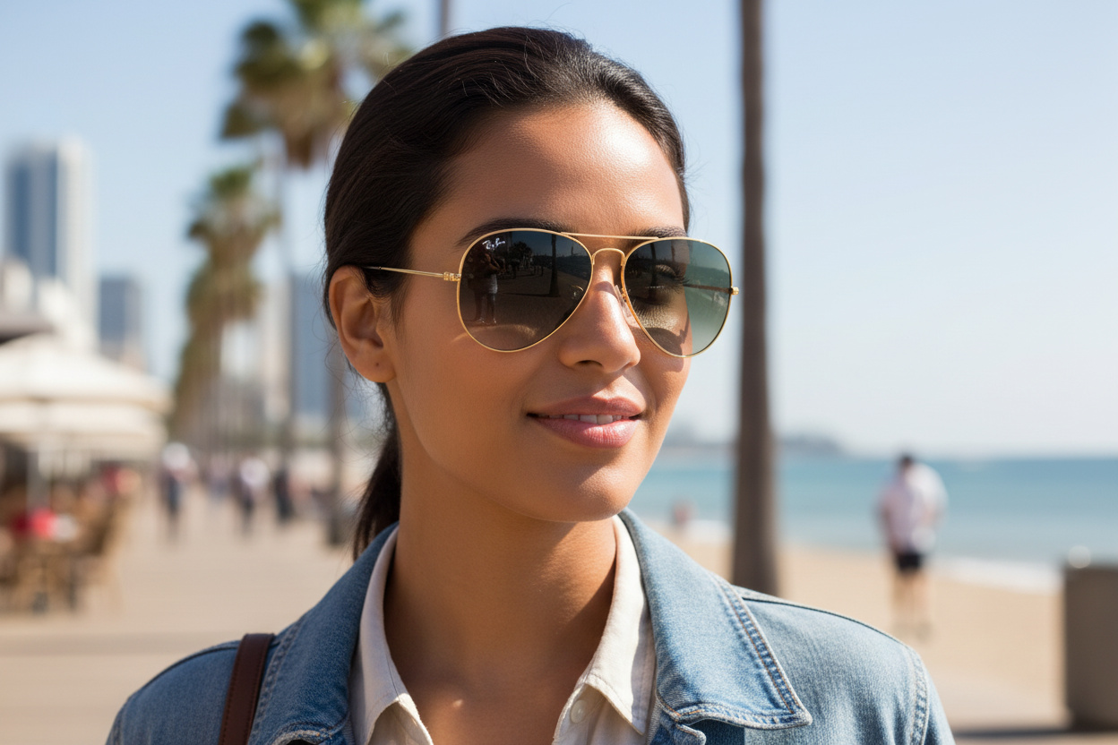 Widok z przodu Ray-Ban AVIATOR LARGE METAL (RB3025 - 181/71)